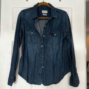 Denim Button-Up Shirt